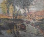 Fernand MAILLAUD (1862-1948)
Barque sur la rivière, 1923.
Huile sur toile, datée,...