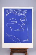 Charles LAPICQUE (Théizé, 1898 - Orsay, 1988)"King Lear", 1966, et...