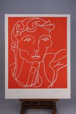 Charles LAPICQUE (Théizé, 1898 - Orsay, 1988)"King Lear", 1966, et...