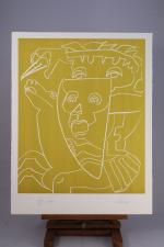 Charles LAPICQUE (Théizé, 1898 - Orsay, 1988)"Ajax", 1966, et autres...