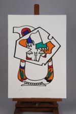 Charles LAPICQUE (Théizé, 1898 - Orsay, 1988)"Hector", "Divinité Mexicaine", La...