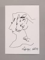 Charles LAPICQUE (Théizé, 1898 - Orsay, 1988)"Noël", 1987.4 dessins sur...