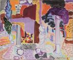 Charles LAPICQUE (Théizé, 1898 - Orsay, 1988)"Ostie", 1957.Huile sur toile....