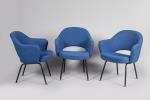 Eero SAARINEN (Finlande, 1910 - États-Unis, 1961) pour KNOLLTrois fauteuils...