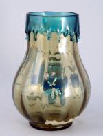 Auguste JEAN (Paris, 1830 - 1890)Vase piriforme à la Salamandreen...