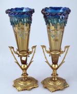 Auguste JEAN (Paris, 1830 - 1890), attribué à.Paire de vases...