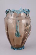 Auguste JEAN (Paris, 1830 - 1890), attribué à.Vase ballustre au...