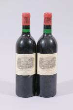PAUILLAC, Château Lafite-Rothschild/1er Grand Cru Classé, 1980, 2 bouteilles, BG,...