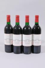 PAUILLAC, Château Lynch-Bages/Grand Cru Classé, 1986, 4 bouteilles, TLB, petits...