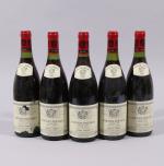 CORTON POUGETS,  grand cru, Louis Jadot, 1991, 5 bouteilles,...