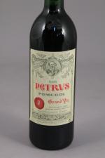 POMEROL, Petrus, Mme L.P Lacoste-Loubat, 1995, 1 bouteille, N/BG, étiquette...
