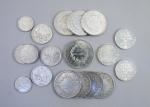 FRANCE. 18 monnaies- 4 pièces de 5 F. :1841, 1845,...