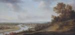 Attribué à François van KNIBBERGEN (1597 (?) - 1665)
Paysage fluvial...