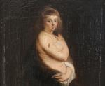 d'après Pierre Paul RUBENS (1577-1640) Hélène.Toile.Haut. 68, Larg. 41 cm.Provenance...
