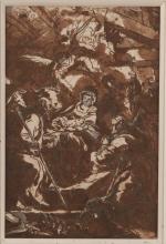 École FRANÇAISE du XVIIIème siècle
La Nativité.

Sépia.

Haut.18, Larg.11.5 cm.

Provenance : collection...