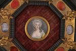 Attribué à Jean-François-Marie VILLIERS-HUET (1772-1813)Portrait d'une élégante de la fin...