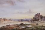 Frédéric DANDIRAN (1802 - 1876)Château de Tournon en bords du...