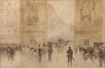Francis GARAT (1853- ?)La porte Saint DenisLa Cour du Louvre...