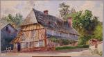 Ernest LESSIEUX (La Rochelle, 1848 - Menton 1925) "Vielle maison"...