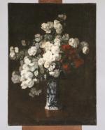 Alexandre RIPAULT (1839-1911)Bouquet d'oeillets, 1880.Huile sur toile, signée et datée...