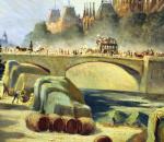 L. LEVY (début du XXe)Vue animée du pont de l'Archevêché...