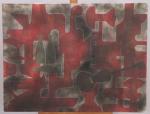 Roger TOULOUSE (1918-1994)Destruction  AZ, 1992Tecnique mixte, peinture collage, et...