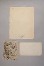 Louis VALTAT (Dieppe, 1869 - Paris, 1952)
Trois études.

Encre, crayon et...