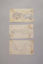 Louis VALTAT (Dieppe, 1869 - Paris, 1952)
Trois dessins, dont une...