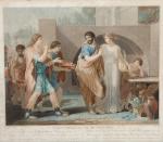 D'après Angelica KAUFFMANN  (1740-1807)
Chromolithographie, Pline le jeune et sa...