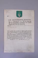CHARLES D'HOZIER (1640-1732) 							P.S., " d'Hozier ", garde de l'armorial...