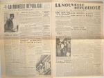 [Indre-et-Loire - 1939-1945]3 numéros de la Nouvelle-République du Centre-Ouest, dont...