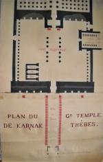 [Egyptologie] " Plan du Grand Temple de Karnak, Thèbes -...