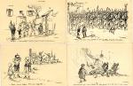 [Guerre 1914-1918 - Illustrateurs] 36 cartes postales illustrées par Francisque...