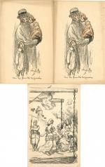 [Guerre 1914-1918 - Illustrateurs] 36 cartes postales illustrées par Francisque...