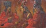 Alexandre Iacovleff (1887-1938), Sorcière Tho de Cao Bang, haut Tonkin, huile sur toile, datée 1932, 89 x 146 cm. Mise à prix : 10 000 €.