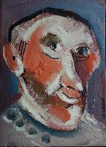 VEILLARD Jean-François (né en 1952)Portrait du penseur Huile sur toile...