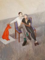 AKHOBADZE Mariam (née en 1990)
Untitled

Huile sur toile. 

120 x 90...