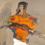 ALKHANI Khaled (né en 1975)Une femme d'imaginationAcrylique sur toile.100 x...