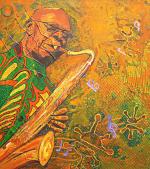 DOKOU Paterne (né en 1993)Dibango a dipi coronaAcrylique sur toile...