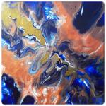 SUZ'ART CREA (née en 1980)
Descente en piqué

Acrylique et encre. Pouring...