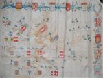 [Héraldique - Généalogie]
3 planches d'arbres généalogiques, XVIIIe siècle
3 copies manuscrites...