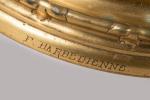 Importante PAIRE de CANDÉLABRES par BARBEDIENNE 

en bronze doré et...
