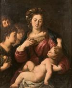 Carlo Francesco NUVOLONE (Milan, 1609 - 1662)
Vierge à l'enfant

Toile.

Haut. 114,...