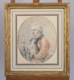 Dominique Vivant DENON (Chalon-sur-Saône, 1747 - Paris, 1825)
Portrait d'homme à...