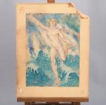 Franz MELCHERS (Germano-Néerlandais, 1868-1944)Danseuse et baigneuse.Deux aquarelles. Une signée en...