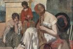 Gustave Louis JAULMES (Français, 1873-1959)Femmes au parc.Huile sur toile, signée...