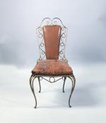 Attribué à René DROUET (Français, 1899-1993)
Quatre chaises et trois fauteuils

en...
