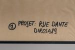 Hervé DI ROSA  (Français, né en 1959)Projet Rue Dante...