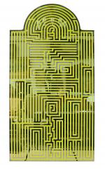 George Henry LONGLY (Britannique, né en 1978)"Yellow Mirror", 2011.Miroir vénitien...
