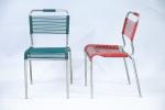 Dans le goût de René HERBST (Français, 1891-1982) Quatre chaises...